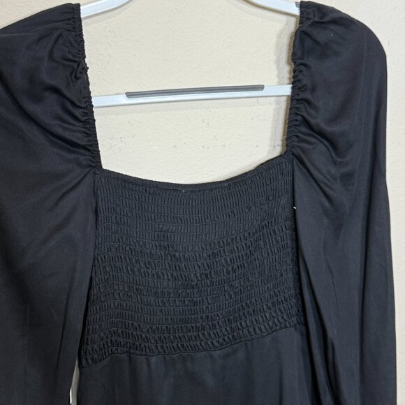 Lani The Label dress Puff Sleeve Ruffle Carissa Mini Dress Black Woden’s NEW siz - Picture 7 of 8